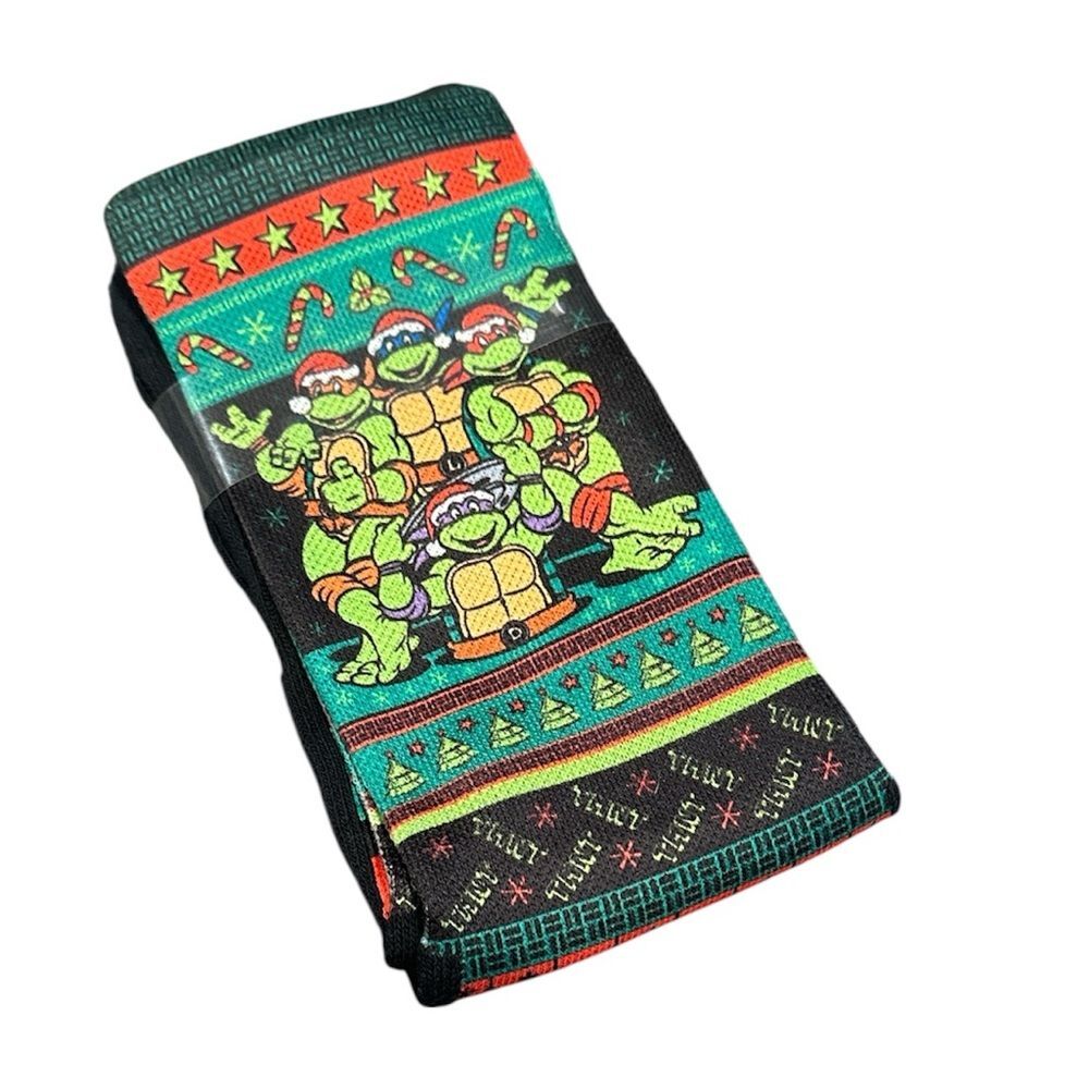 ROCK’EM Teenage Mutant Ninja Turtles Tacky Sweater Socks NEW Adult L/XL